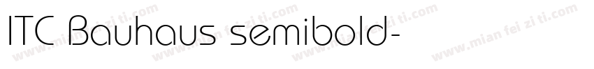 ITC Bauhaus semibold字体转换